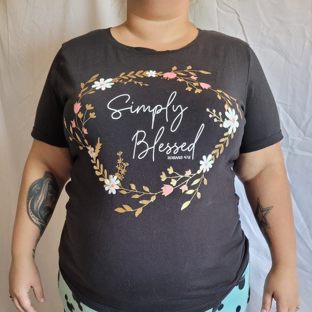 Desiree Black "Simply Blessed" Shirt